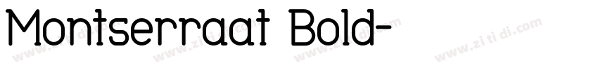 Montserraat Bold字体转换